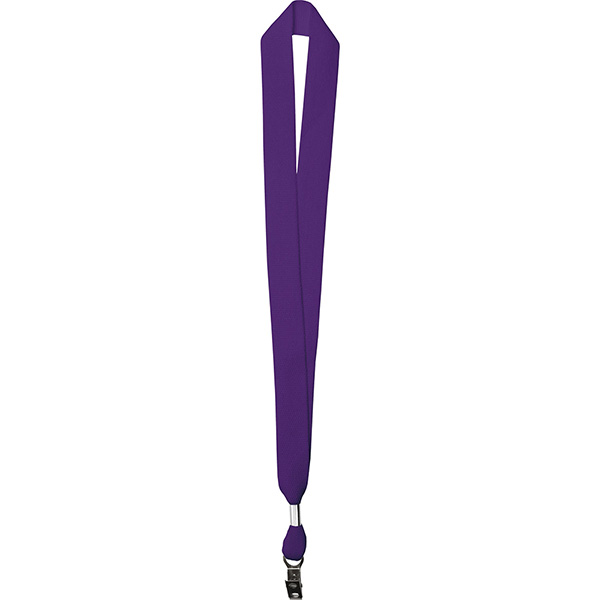 Purple color option for 1" One Ply Cotton Lanyard