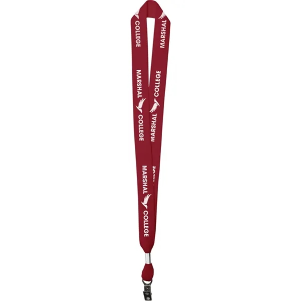 Red 187 color option for 1" One Ply Cotton Lanyard