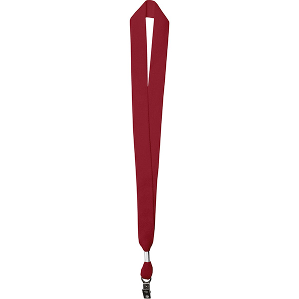 Red color option for 1" One Ply Cotton Lanyard