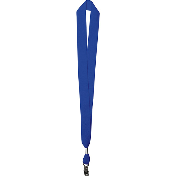 Royal Blue color option for 1" One Ply Cotton Lanyard