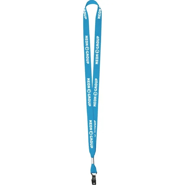 Neon Blue 801 color option for 5/8" Neon Polyester Web Lanyard