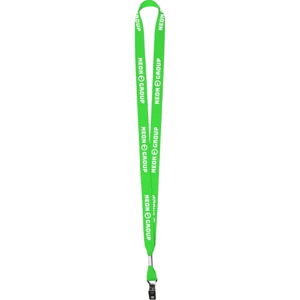 Neon Green 802 color option for 5/8" Neon Polyester Web Lanyard