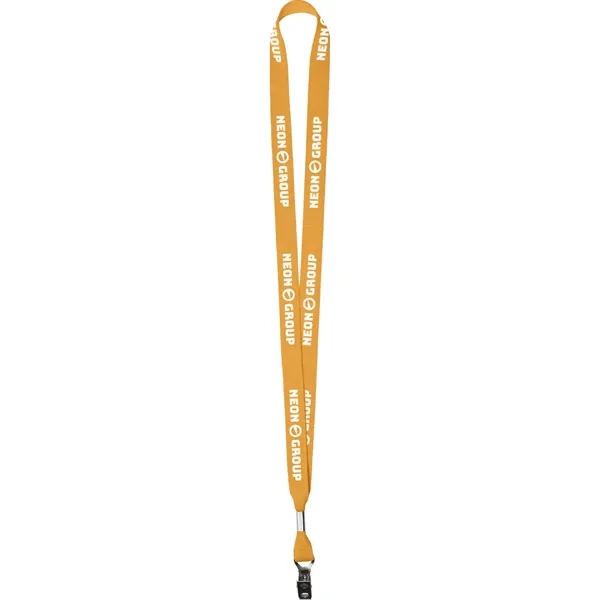Neon Orange 804 color option for 5/8" Neon Polyester Web Lanyard