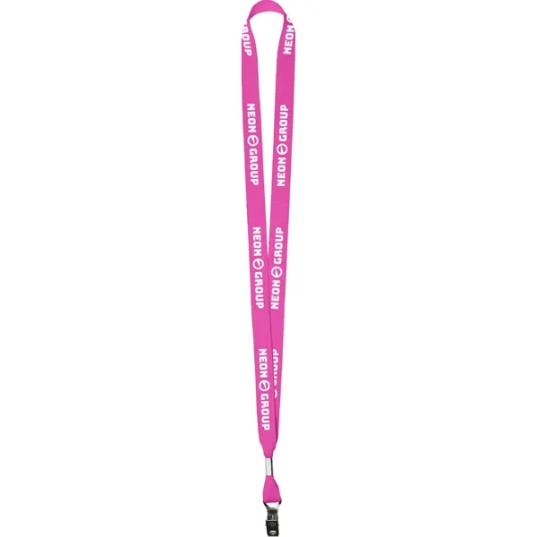 Neon Pink 806 color option for 5/8" Neon Polyester Web Lanyard