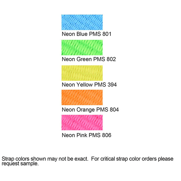 Orange color option for 5/8" Neon Polyester Web Lanyard