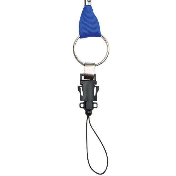 Clear color option for Split Key Ring With Accessory Loop