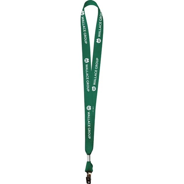 Green 342 color option for 3/4" Nylon Web Material Lanyard