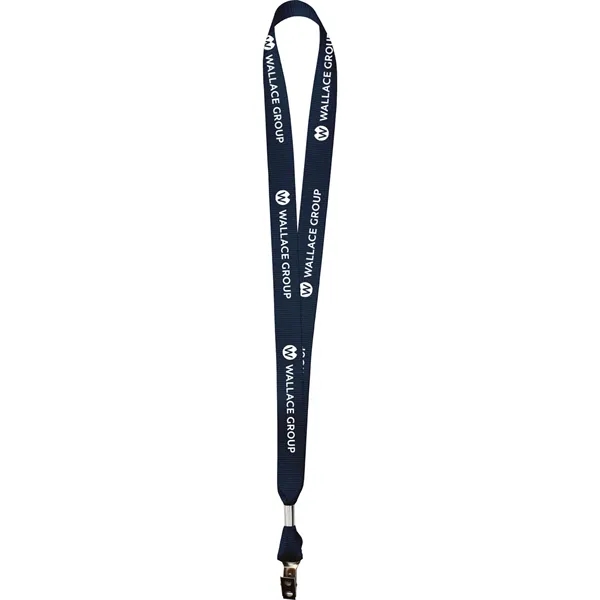 Navy 289 color option for 3/4" Nylon Web Material Lanyard