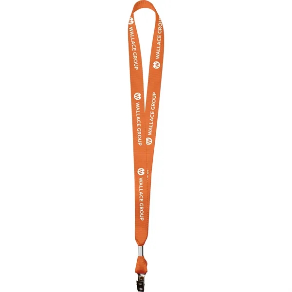 Orange 715 color option for 3/4" Nylon Web Material Lanyard