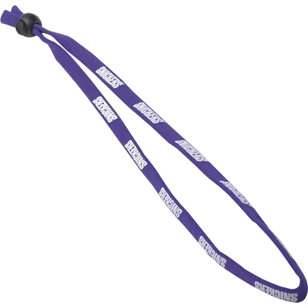 Dark Purple 273 color option for 7/16" Nylon Elastic Lanyard (30" Long)