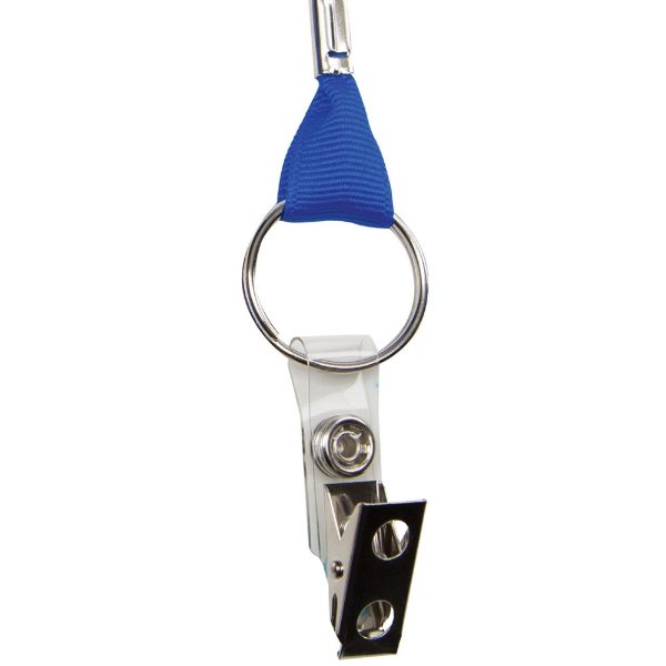 Clear color option for Split Key Ring With Bulldog Extender