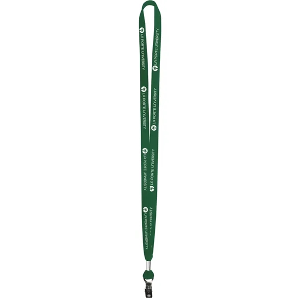 Green 349 color option for 5/8" Two Ply Polyester Lanyard