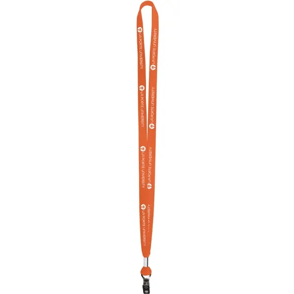 Orange 1665 color option for 5/8" Two Ply Polyester Lanyard