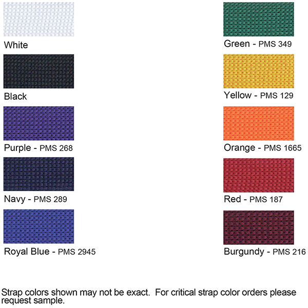 White color option for 5/8" Two Ply Polyester Lanyard