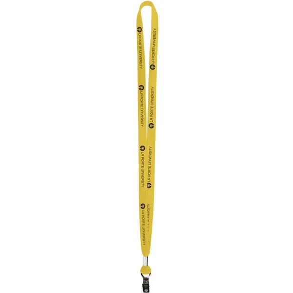 Yellow 129 color option for 5/8" Two Ply Polyester Lanyard