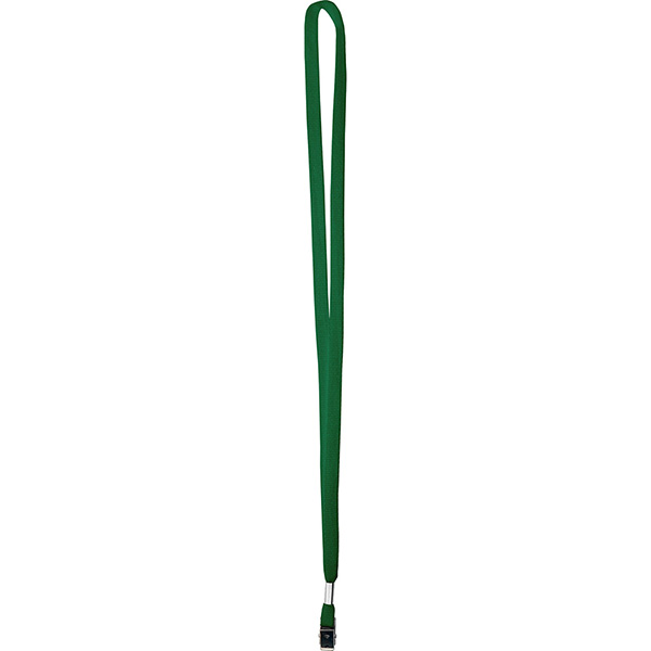 Green color option for 3/8" One Ply Cotton Lanyard