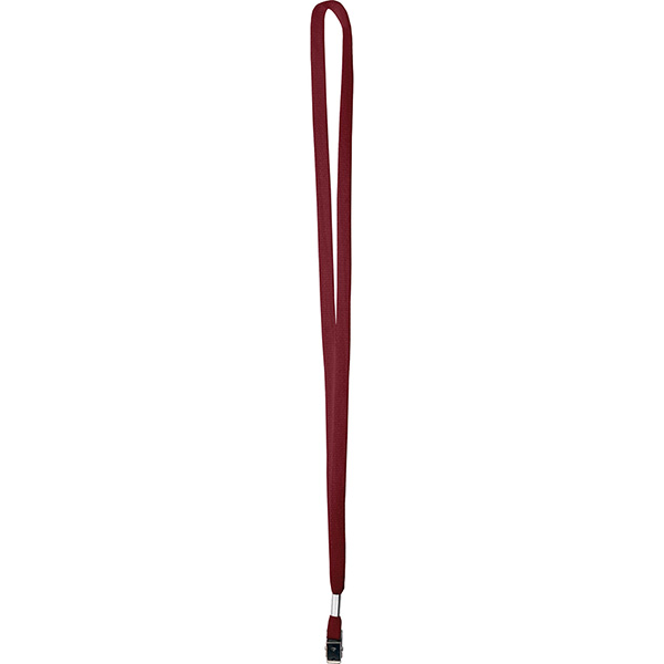 Maroon color option for 3/8" One Ply Cotton Lanyard