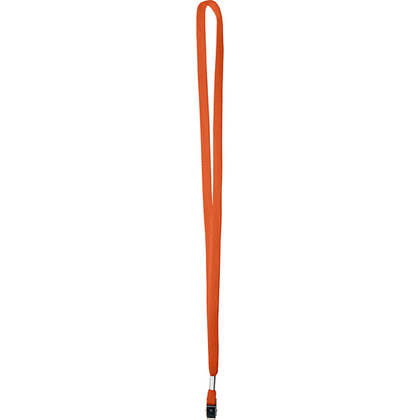 Orange color option for 3/8" One Ply Cotton Lanyard