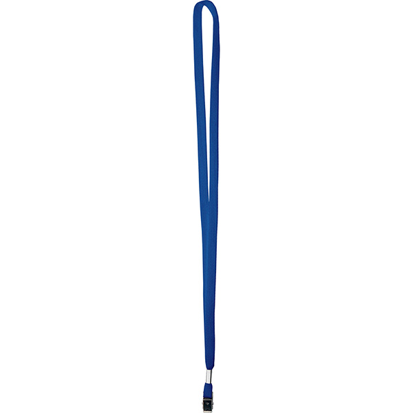 Royal Blue color option for 3/8" One Ply Cotton Lanyard