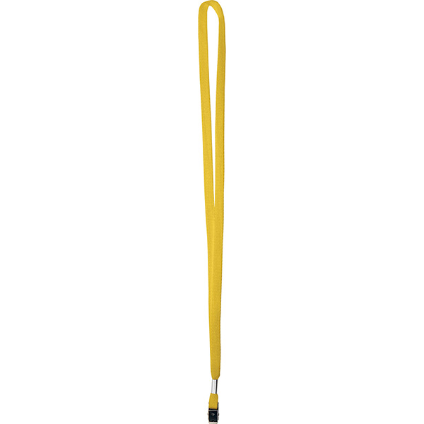 Yellow color option for 3/8" One Ply Cotton Lanyard