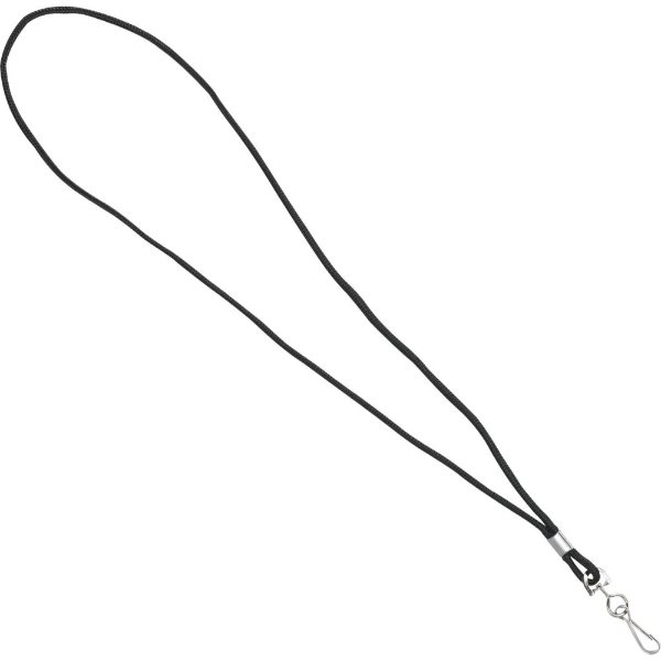 Black color option for Super Value Sport Cord Lanyard With Swivel J Hook