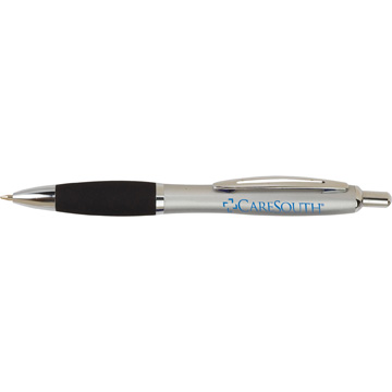 Silver Barrel Black Grip color option for Quantum Metal Pen