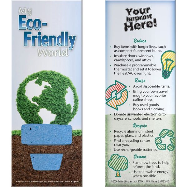 White color option for Plant A Shape Bookmark   Stock Awareness Designs
