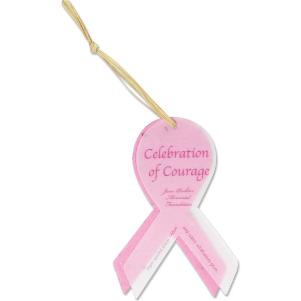 Awareness Ribbon color option for Seeded Paper Ornament