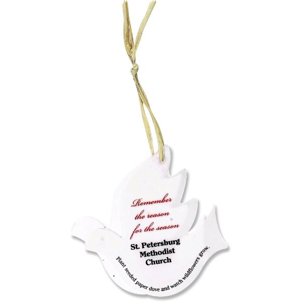 Dove color option for Seeded Paper Ornament