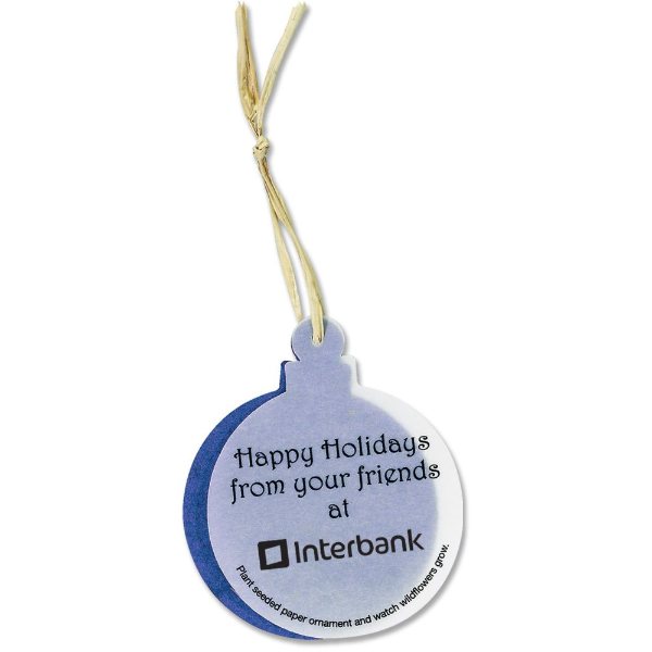 Ruond color option for Seeded Paper Ornament