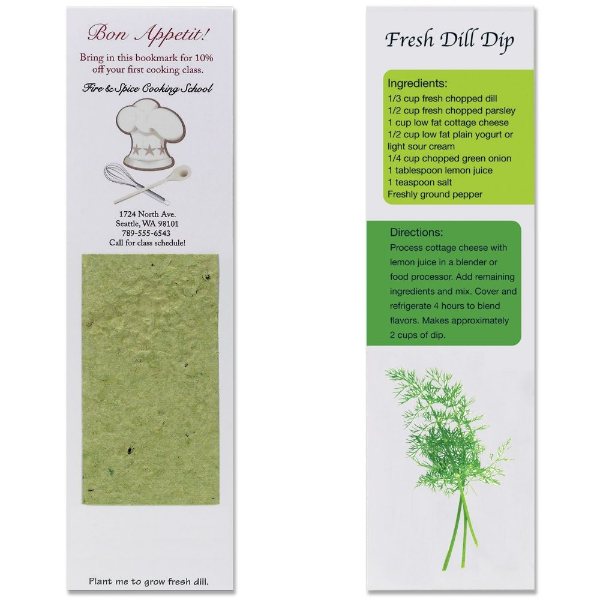 White color option for Recipe Bookmark