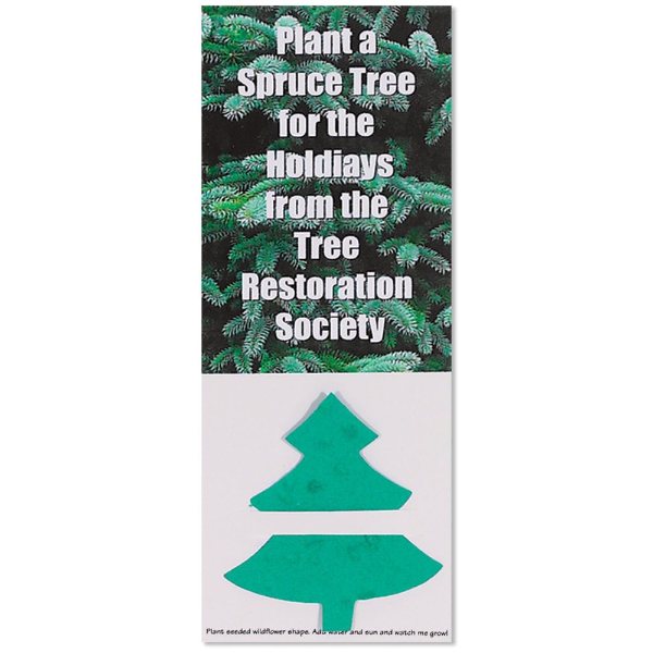 Green color option for Plant A Shape Bookmark   Spruce