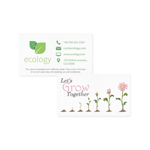 Main photo of Premium Seeded Paper Business Card