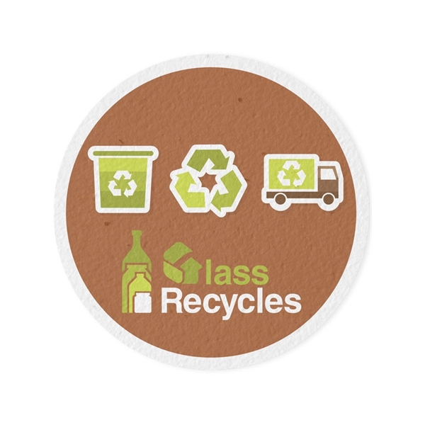 Multi color color option for Premium Seeded Paper Coaster