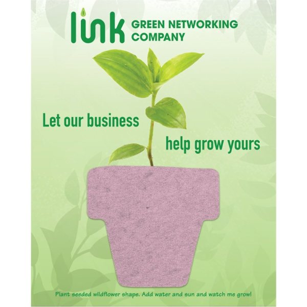 Clear color option for 4" X 5" Mailer With Seeded Paper Shape