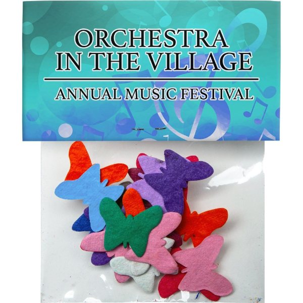 Butterflies color option for Shaped Seeded Paper Confetti