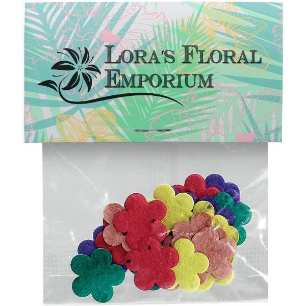 Flowers color option for Shaped Seeded Paper Confetti