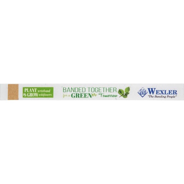White color option for Signature Seeded Paper Wristband