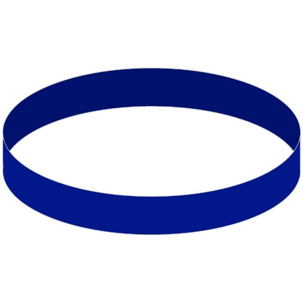 Reflex Blue color option for Debossed Silicone Wristband