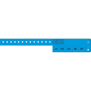 Photo of Multi Tab Vinyl Wristband With 5 Tabs