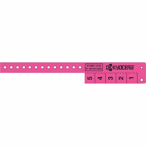 Main photo of Multi Tab Vinyl Wristband With 5 Tabs