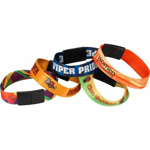 Main photo of 3/4" Sublimated Heavy Weight Satin Wristband
