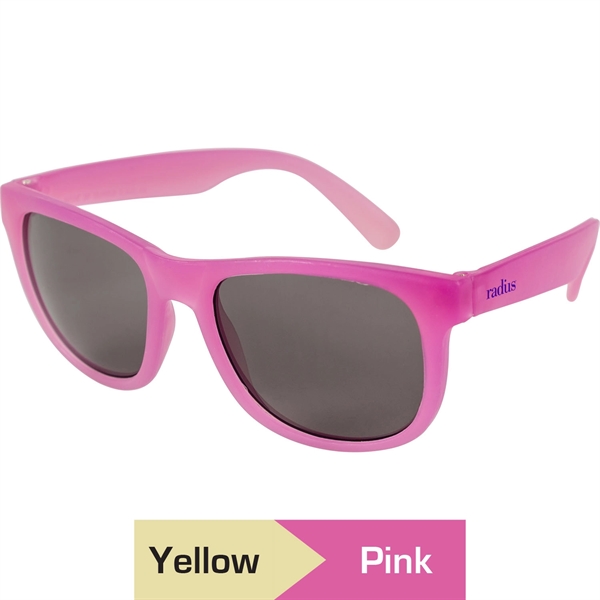 Yellow-Pink color option for Color Changing Sunglasses