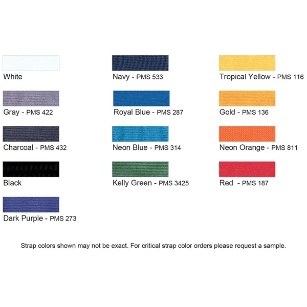 Navy 533 color option for 7/16" Nylon Elastic Tucked End Strap