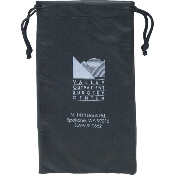 Black color option for Leatherette Drawstring Pouch