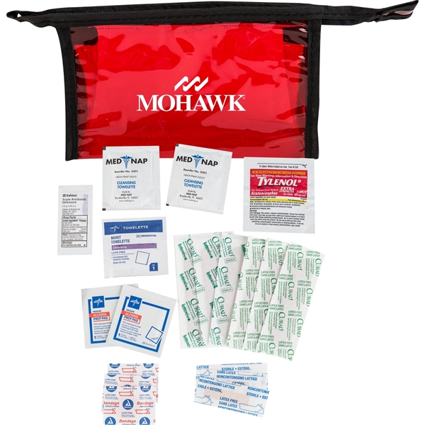 Translucent Red color option for Deluxe First Aid Kit