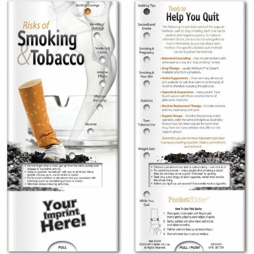 Main photo of Pocket Slider   Risks Of Smoking And Tobacco