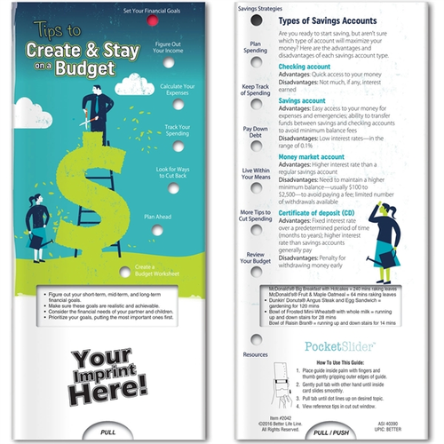 Main photo of Pocket Slider   Tips To Create And Stay On Budget