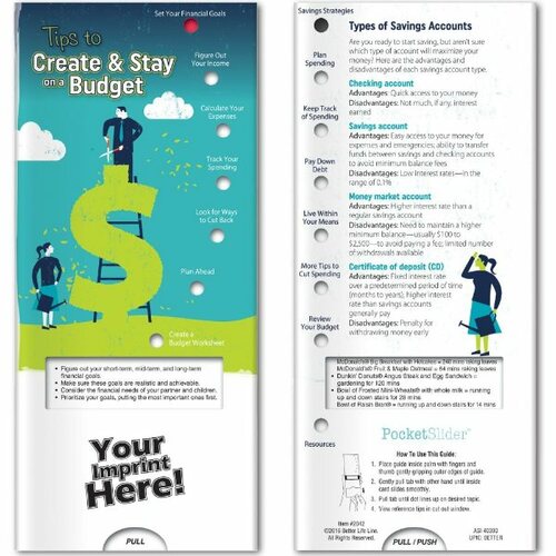 Main photo of Pocket Slider   Tips To Create And Stay On Budget