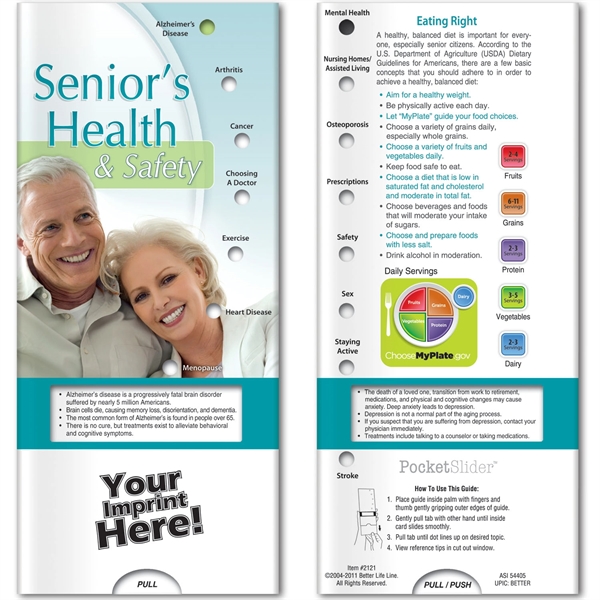 Multi color color option for Pocket Slider   Senior's Health And Safety